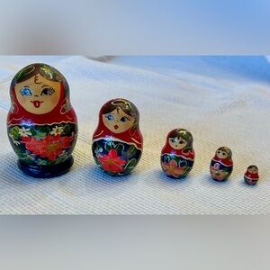 Handmade vintage inspired Russian Nesting Dolls